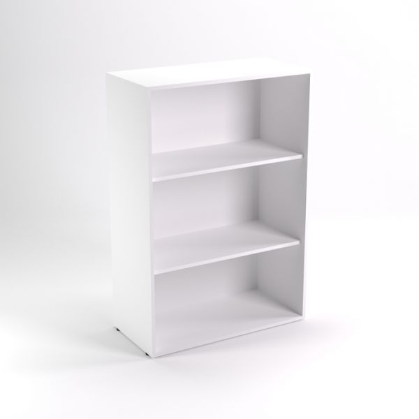 Шкаф стеллаж низкий НШт-4, 760 ? 380 ? 1153 мм, белый шагр