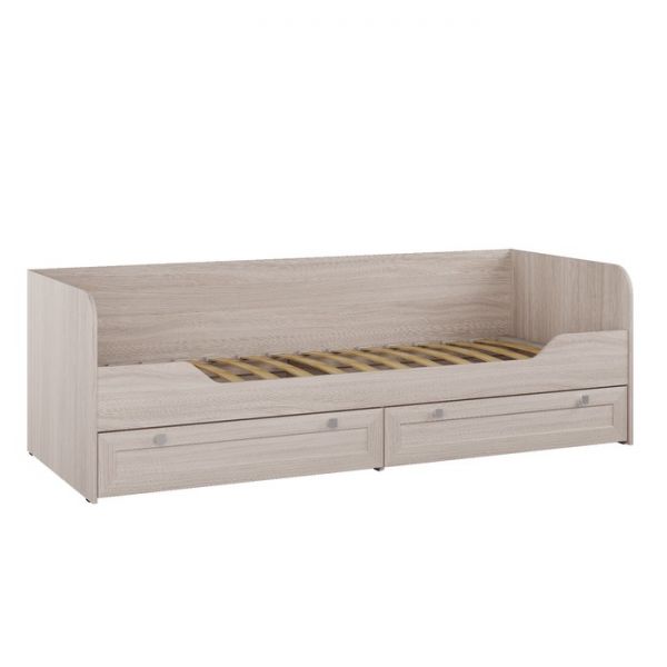 Кровать с кроватным основанием Кр-36 РИВЬЕРА, 800х2000, Ясень Шимо Светлый