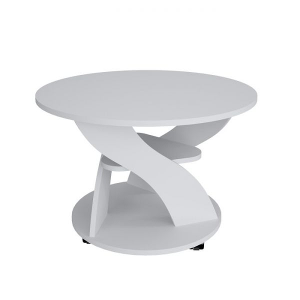 Стол журнальный 1, 700 ? 700 ? 495 мм, цвет белый