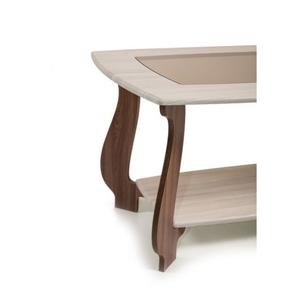 Стол журнальный СЖ-23, 980x650x520, Шампань/Ясень Шимо темный