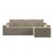 Угловой диван «Элида», правый угол, микровельвет, цвет бежевый