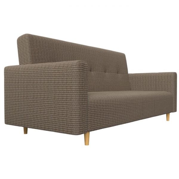 Прямой диван-книжка «Вест», механизм книжка, рогожка, цвет бежевый