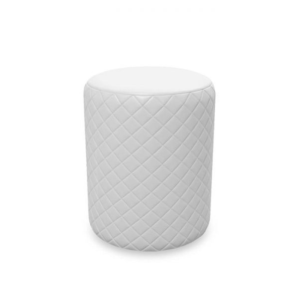 Пуф стёганый «Бриз», 410 ? 410 ? 450 мм, цвет бирюзовый