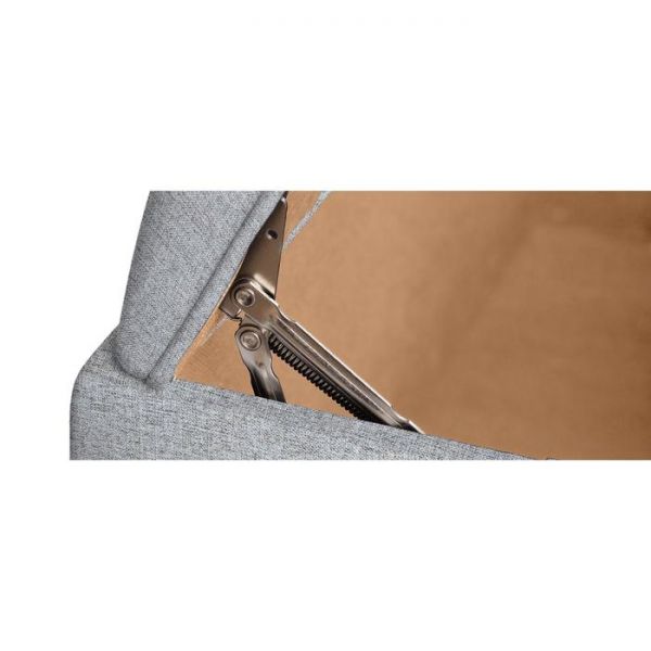 Пуф «Алеро» с ПМ, 800 ? 430 ? 410 мм, прямоугольный, рогожка, цвет серый