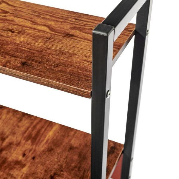 Стол письменный с полками Frame, 1000 ? 450 ? 1100 см, цвет дерево лофт / чёрный