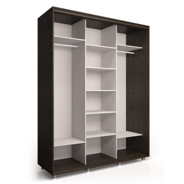 Шкаф-купе Яркий-222 1770х600х2300 Белый/Мегаполис 3