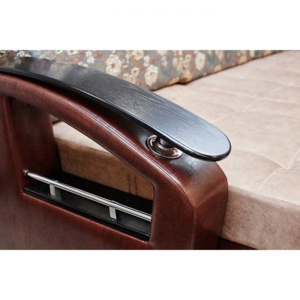 Диван «Дубаи» с оттоманкой, ППУ, левый угол, цвет селфи 01 / скарлет аква / астор 560