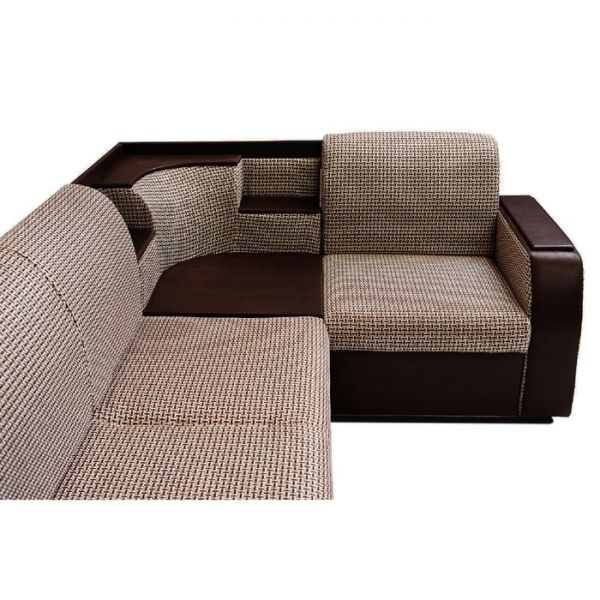 Угловой диван «Фараон», ППУ, механизм дельфин, цвет галс 3 / астор 536