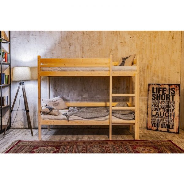 Детская двухъярусная кровать «Дональд», 70 ? 160 см, цвет сосна