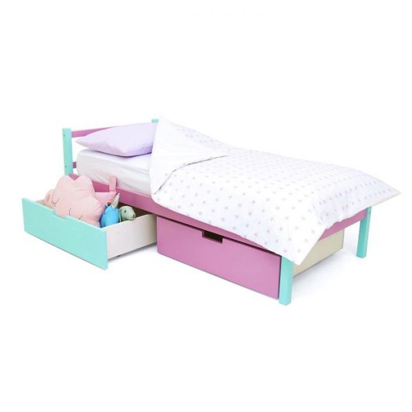 Детская кровать "Svogen classic мятный-лаванда"