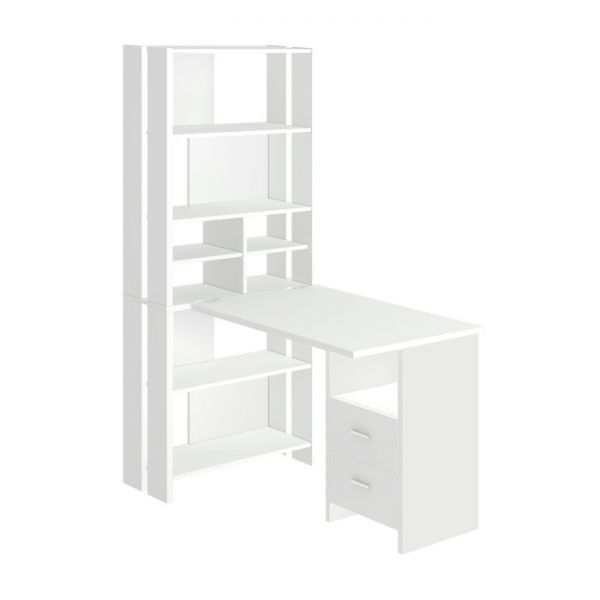 Компьютерный стол, 700 ? 1322 ? 1785 мм, цвет белый жемчуг