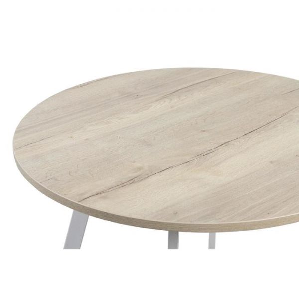 Стол ГЕРМЕС D-940 Дуб Галифакс белый/Опора Гермес, Гаспар-К, Белый глянец